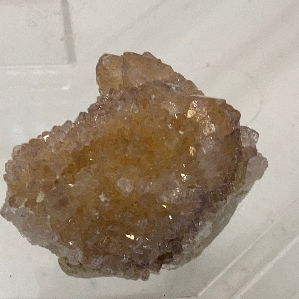 White/Citrine  Spirit Quartz with some faint Smoky Amethyst phantoms